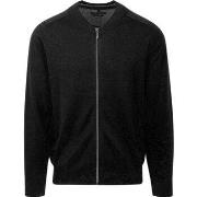 Sweat-shirt Casa Moda Cardigan Zip Noir