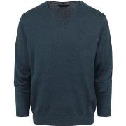 Sweat-shirt Casa Moda Pull-over Mélangé Bleu