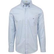 Chemise Gant Chemise Casual Poplin Bleu Clair