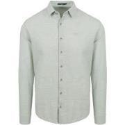 Chemise No Excess Shirt Linen Green Melange