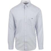 Chemise Gant Chemise Honeycomb Texture Bleu Clair