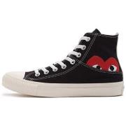 Baskets Comme Des Garcons Converse Black Half Logo