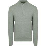 Sweat-shirt Profuomo Pullover Half Zip Luxury Basic Vert