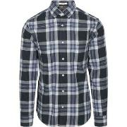 Chemise Gant Chemise Tartan Bleu A Carreaux