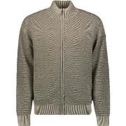 Sweat-shirt No Excess Cardigan Zipper Greige