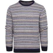 Sweat-shirt Suitable Prestige Fair Isle Pullover Beige