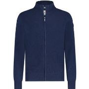 Sweat-shirt State Of Art Cardigan Zip Structure Marine