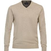 Sweat-shirt Casa Moda Pull Col-V Ecru