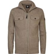 Sweat-shirt Petrol Industries Cardigan Sitka Taupe