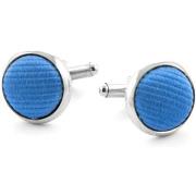 Boutons de manchettes Suitable Boutons de Manchette Soie Bleu Moyen F0...