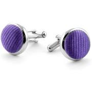 Boutons de manchettes Suitable Boutons de Manchette Violet Soie F30