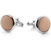 Boutons de manchettes Suitable Boutons de Manchette en Soie Beige F54