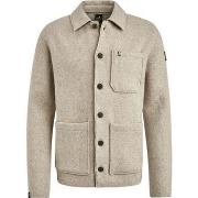 Sweat-shirt Vanguard Surchemise Button Beige