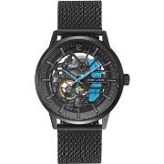 Montre Pierre Lannier PADDOCK Noir Cadran Noir Bracelet Acier milanais...