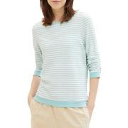 Sweat-shirt Tom Tailor Sweat Mint Stripe