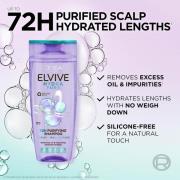 L'Oréal Paris Elvive Hydra Pure 72h Purifying Shampoo with Hyaluronic ...