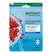 Garnier Moisture Bomb Pomegranate and Hyaluronic Acid Face Sheet Mask ...