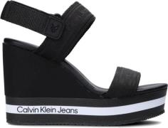 Calvin Klein Sandalen Wedge Sandal Sling Zwart