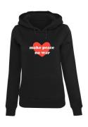 Sweat-shirt 'Peace - Red Heart'