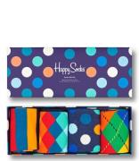 Happy Socks Sokken 4-Pack Multi-color Socks Gift Set Blauw