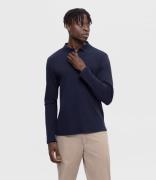 Selected Homme Tops Slim-Toulouse Long Sleeve Polo Blauw