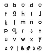 Balvi Decoratieve objecten Magnetic Letters Magnet Message 120x Zwart