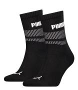 Puma Sokken New Heritage Short Crew Sock Unisex 2-Pack Zwart