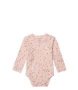 Noppies Babykleding Romper Norsik Long Sleeves Allover Print Roze