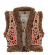 Little Embroidery Fur Gilet