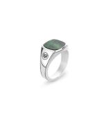 Ring Square Green Jade