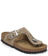 Gizeh Rivet Border Suede Leather Regular