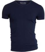 Garage Basis t-shirt v-hals bodyfit blauw