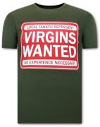 Local Fanatic Shirt met print virgins wanted