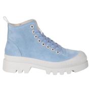 Walk in the Park 5252 suede sneaker licht blauw