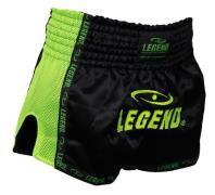 Legend Sports Kickboks broekje kids/volwassenen neon groen mesh