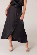 Juffrouw Jansen Rok w663 fake wrap 999black