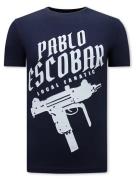 Local Fanatic Pablo escobar uzi t-shirt navy