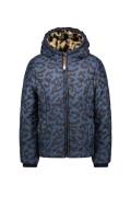 Moodstreet Meisjes winterjas met aop panterprint