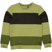Levv Jongens sweater alwin aop olive light stripe