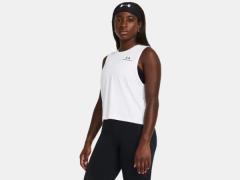 Under Armour Rush energy crop tank-wht 1383654-100