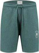 Pure Path Regular fit sweat shorts faded green