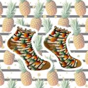 Sock My Feet Pineapple sokken