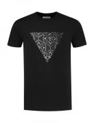Pure Path 24010117 monogram triangle 02 black t-shirt ronde hals p