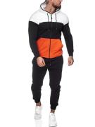 One Redox Heren joggingpak wit oranje 1083