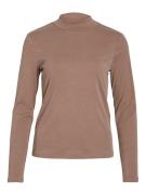 Vila 14086135 vilullu rollneck rib l/s top noos