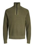 Jack & Jones Jcofilo knit half zip sn olijf