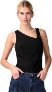 Y.A.S Yasantila strap top s. black