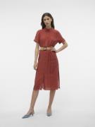 Vero Moda Vmgaja ss belt calf shirt dress wvn