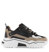 DWRS Label Pluto black beige lage sneakers dames