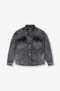 Alix The Label Ladies woven sequin denim jacket grey denim